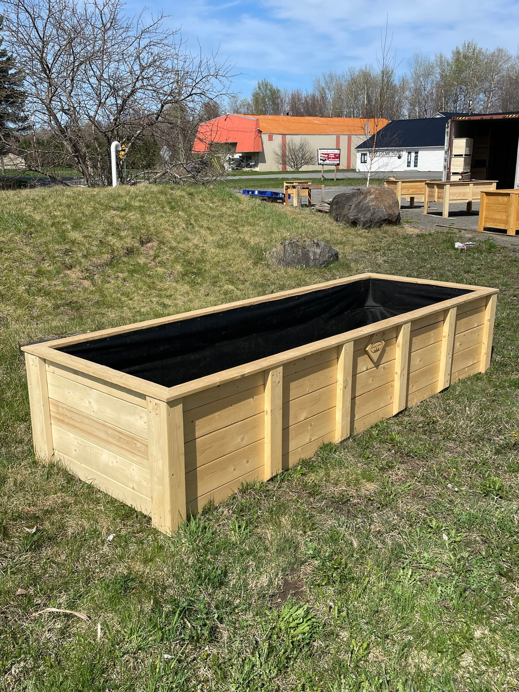 Bac au sol collection rustique (énorme large)