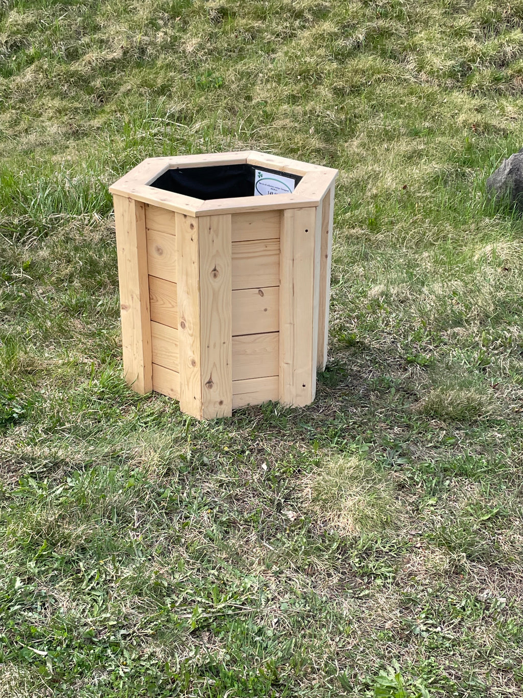 Bac au sol collection rustique (hexagone)