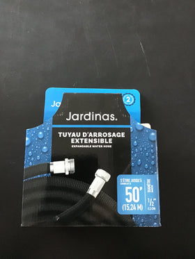 Tuyau d’arrosage extensible 50'