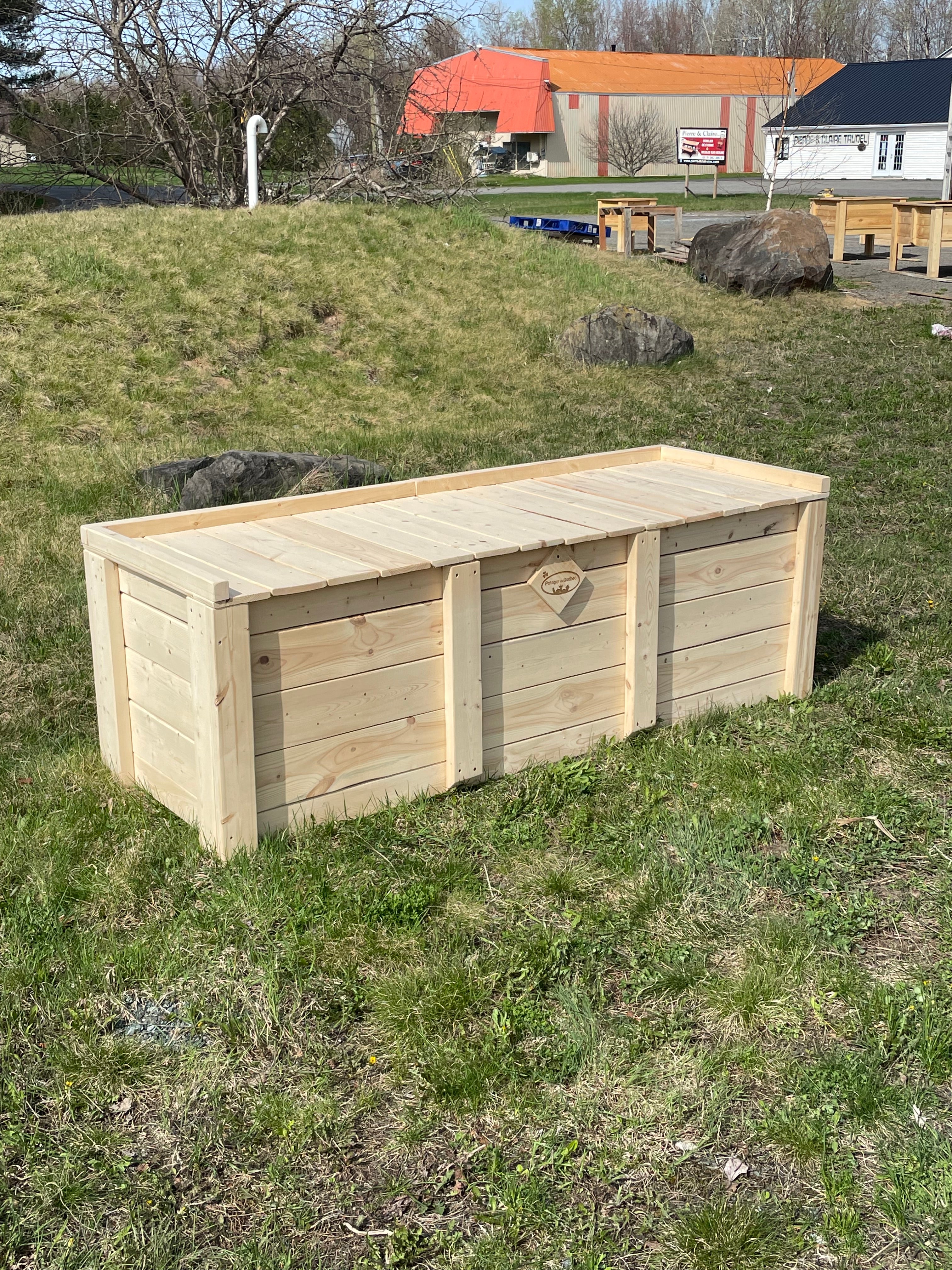 Banc / Bac de rangement collection rustique (grand)