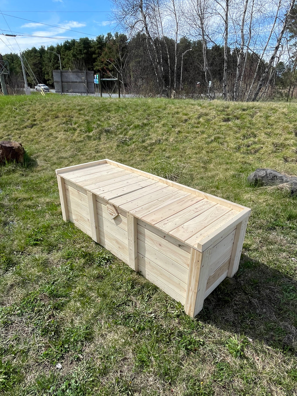 Banc / Bac de rangement collection rustique (grand)