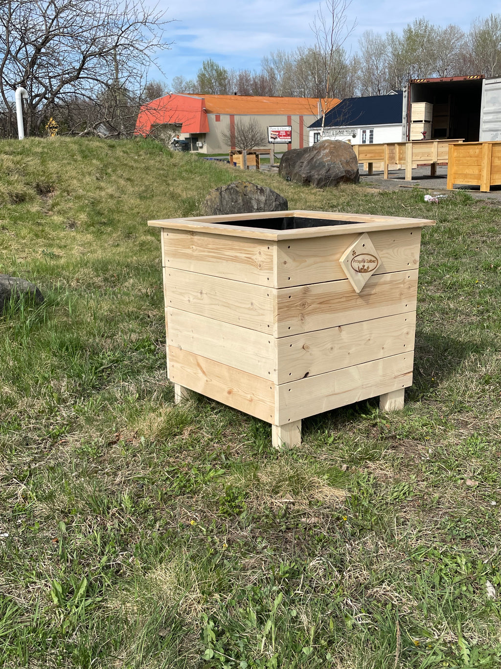 Bac à jardin de ville collection bloc (carré)