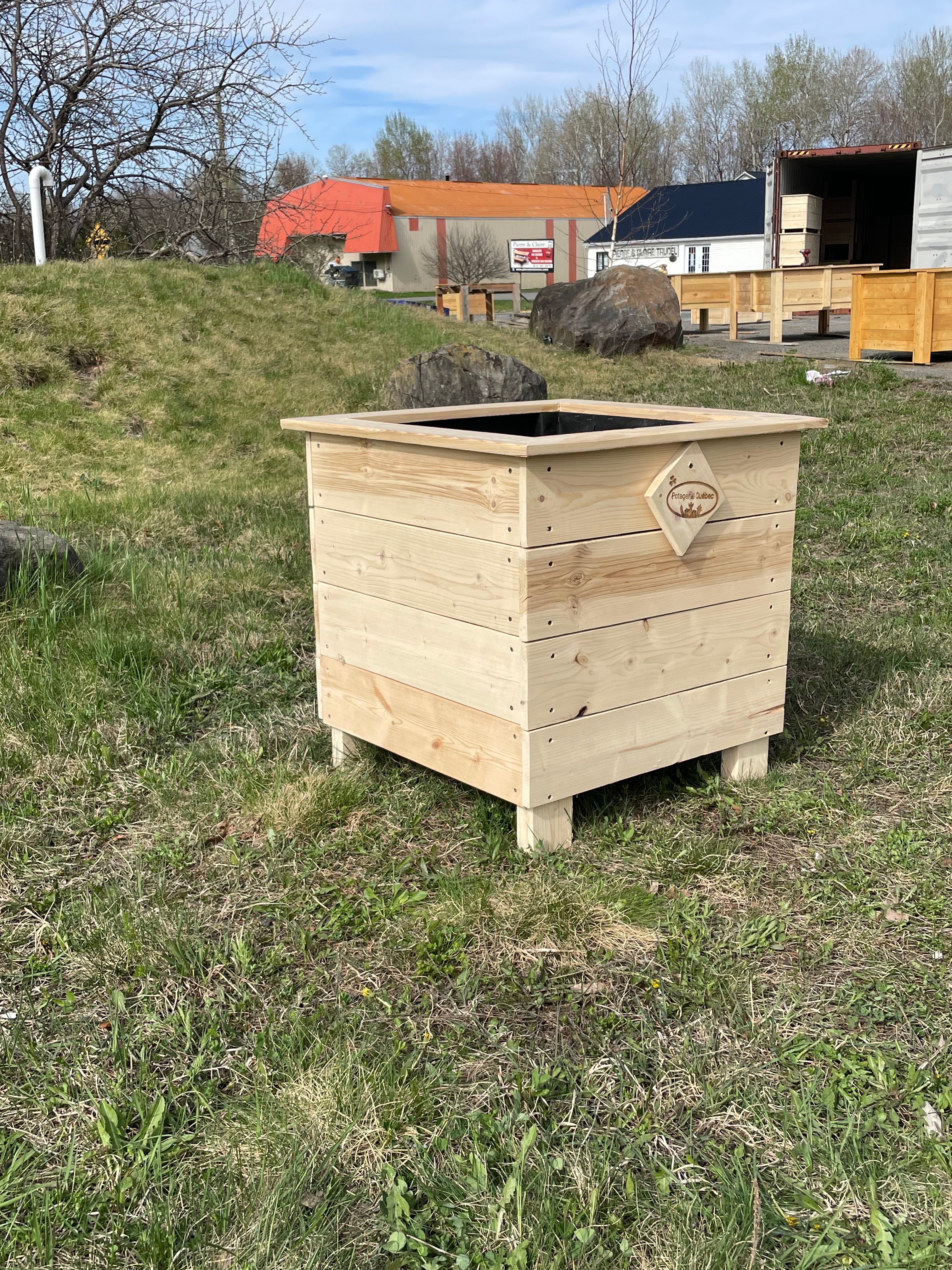 Bac à jardin de ville collection bloc (carré)