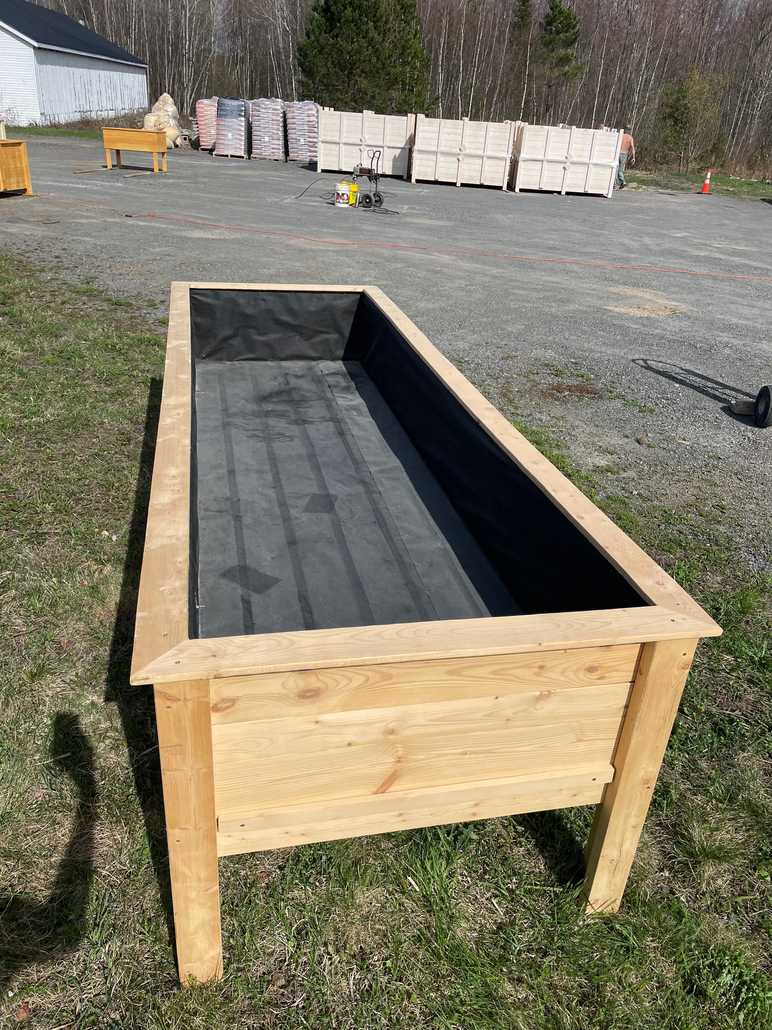 Bac à jardin collection rustique (large énorme)