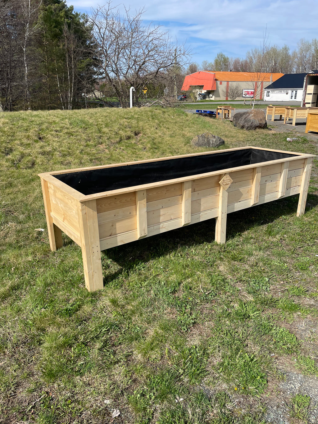 Bac à jardin collection rustique (large énorme)