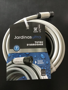 Tuyau d’arrosage 50' Travaux intensif (3 plis )