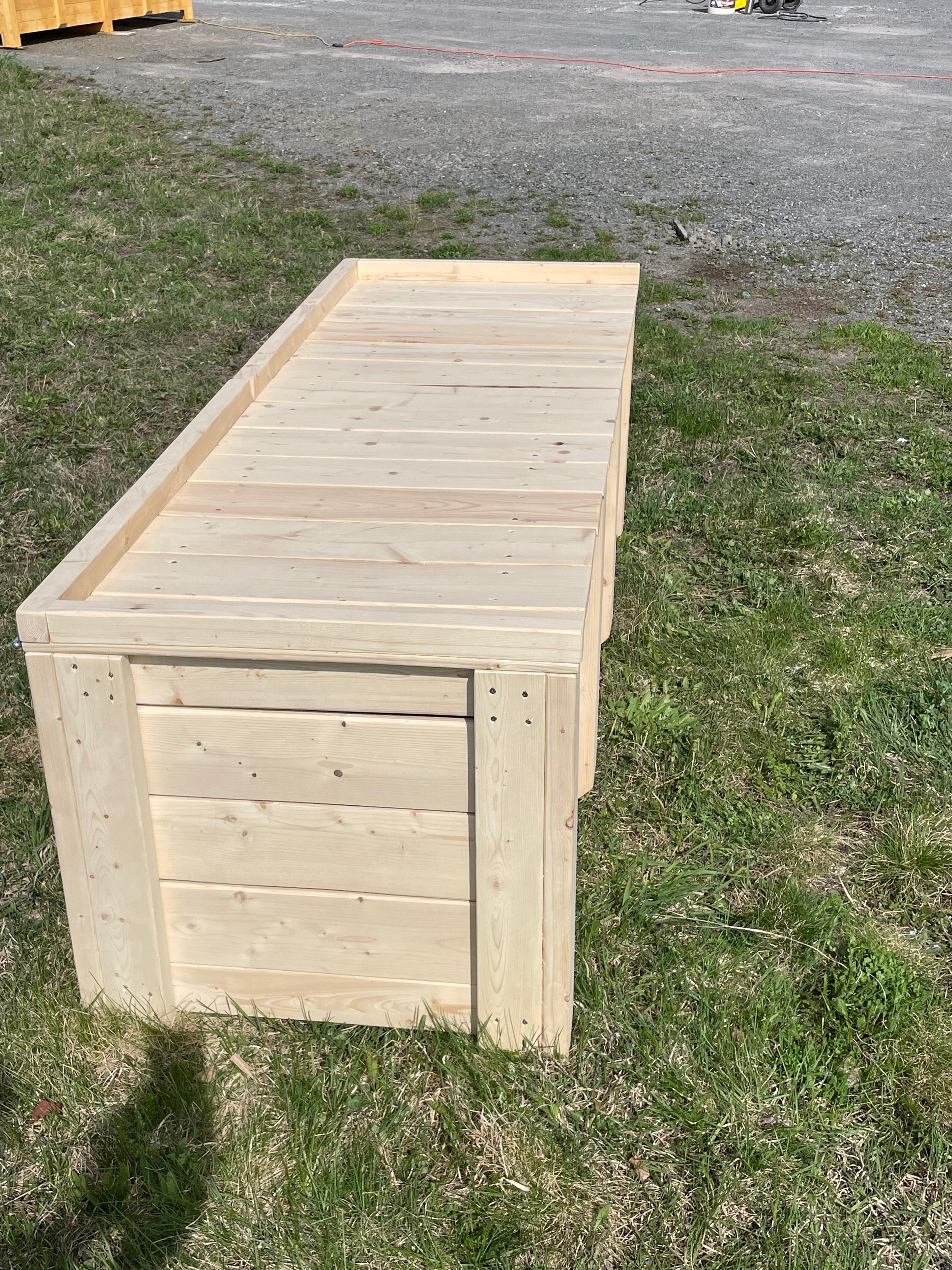 Banc / Bac de rangement collection rustique (grand)