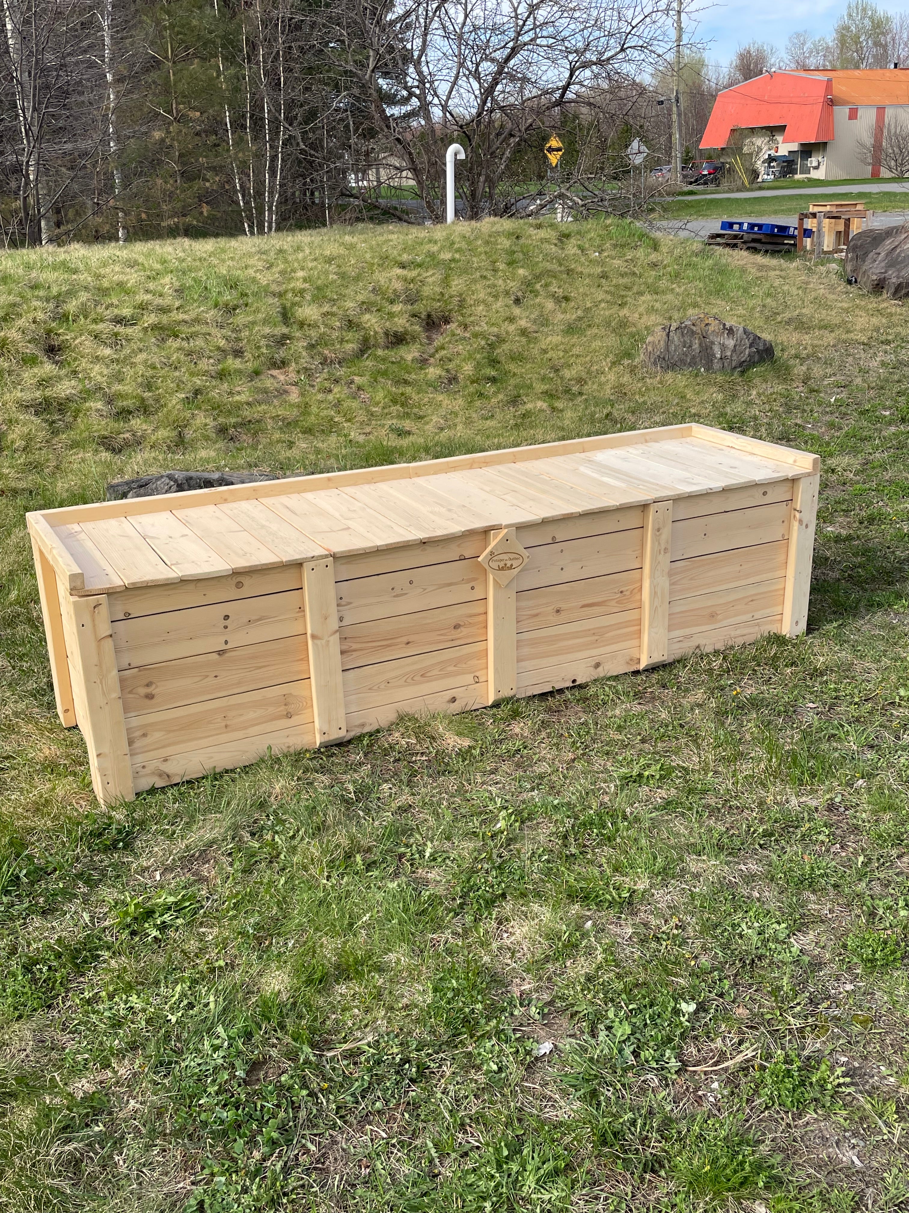 Banc / Bac de rangement collection rustique (très grand)