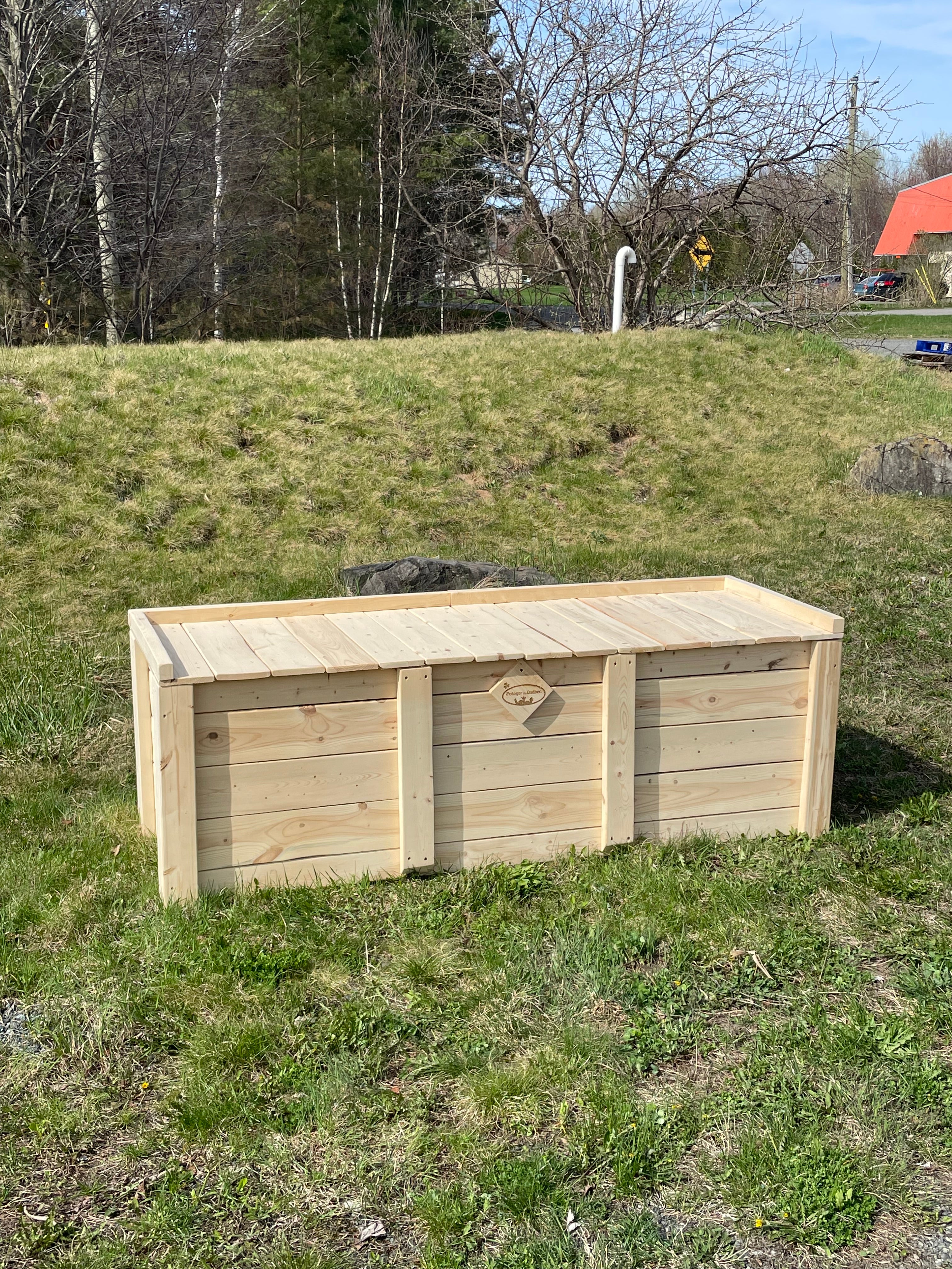 Banc / Bac de rangement collection rustique (grand)