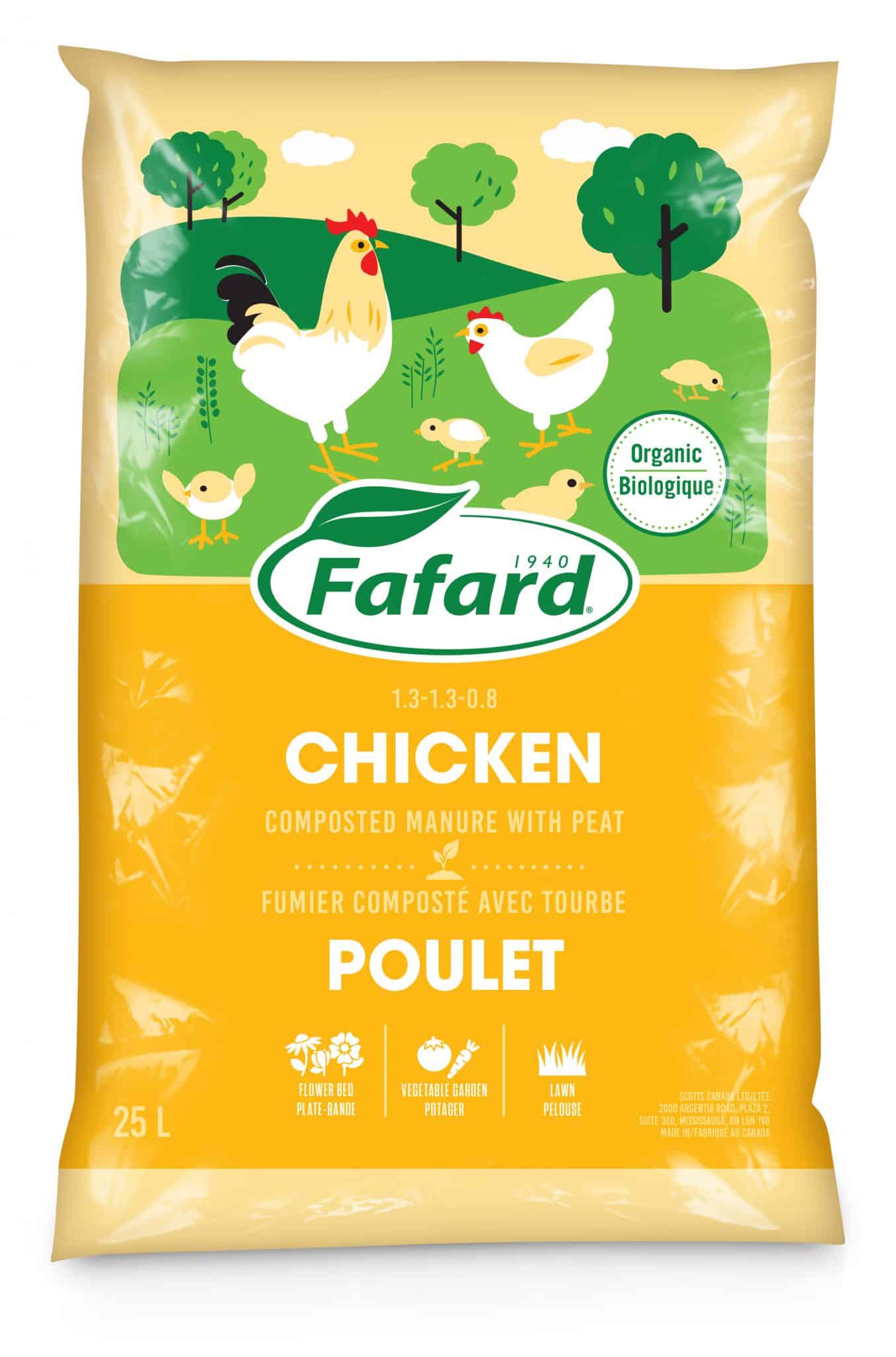 Compost fumier de poulet composté avec tourbe de sphaigne fertilo