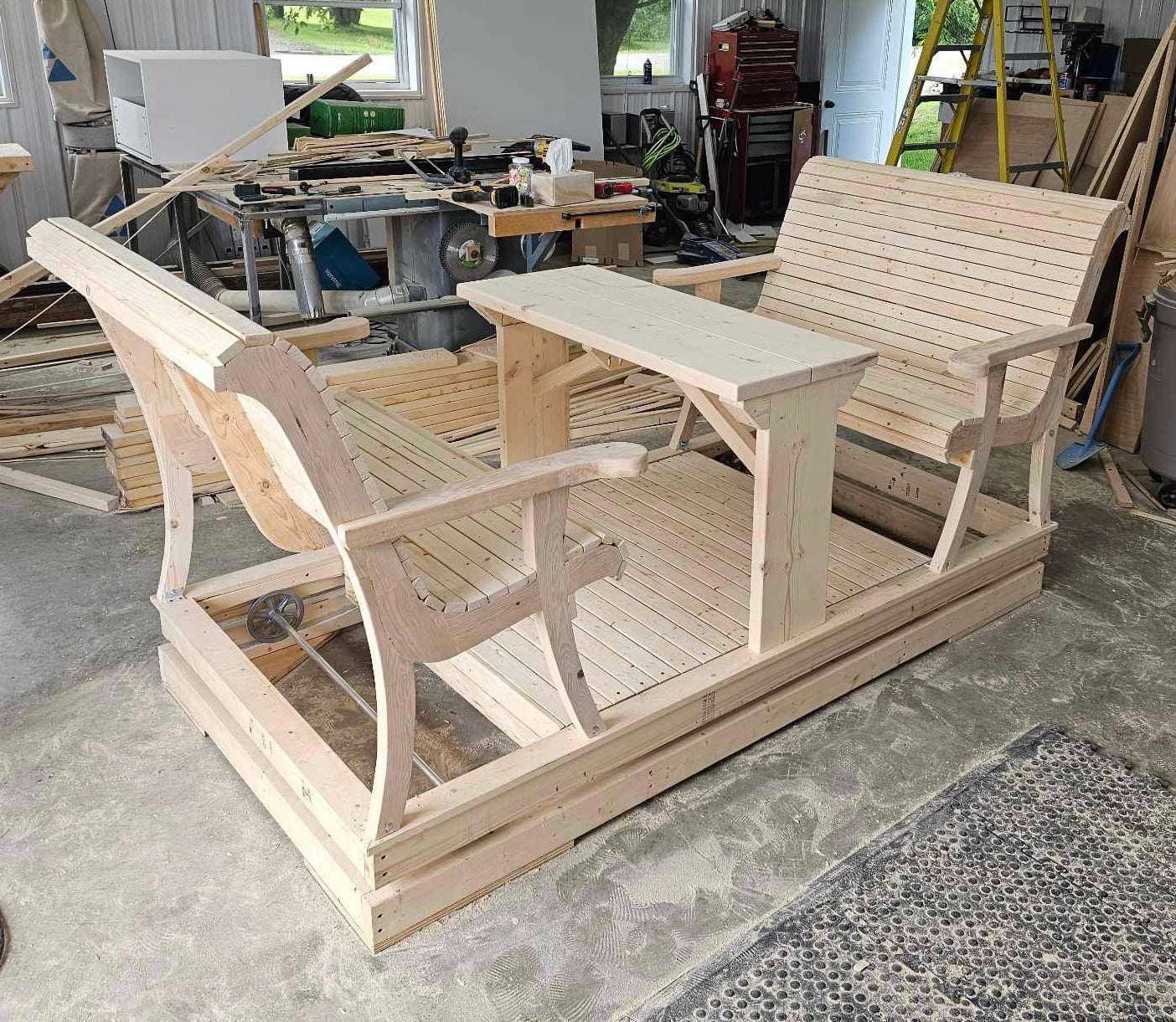 Balançoire de jardin extérieur