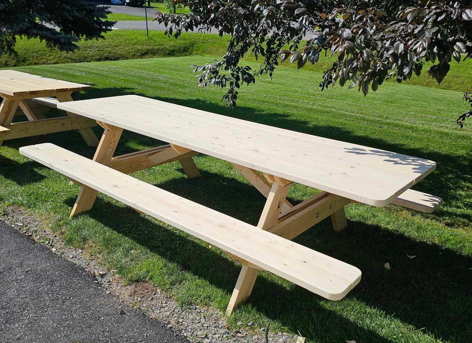 Table à pique-nique 120''