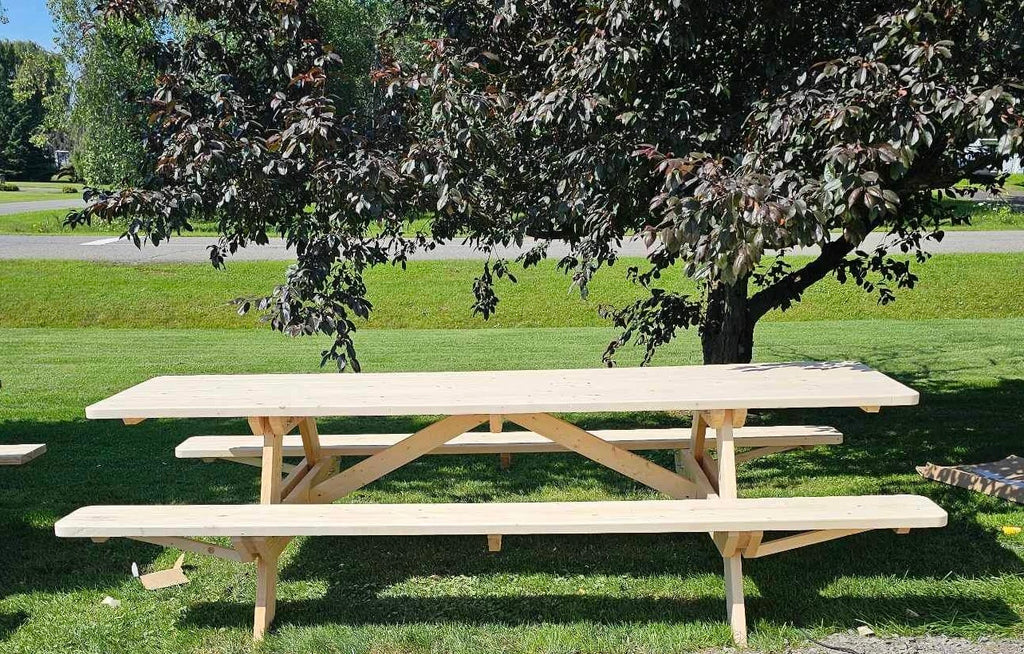 Table à pique-nique 120''