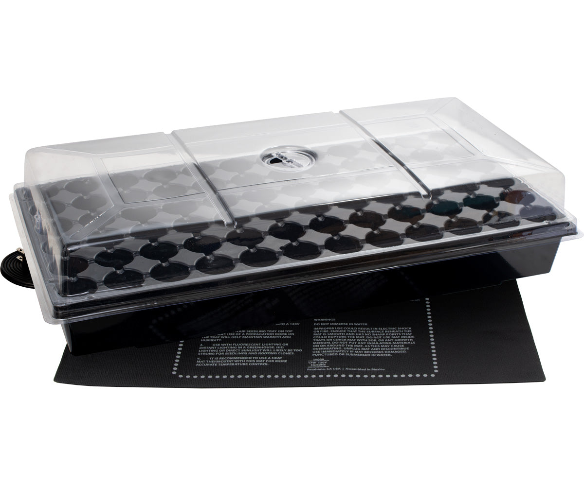 Kit Jump Start avec tapis chauffant, plateau, barquette de 72 cellules et dôme de 2 pouces.