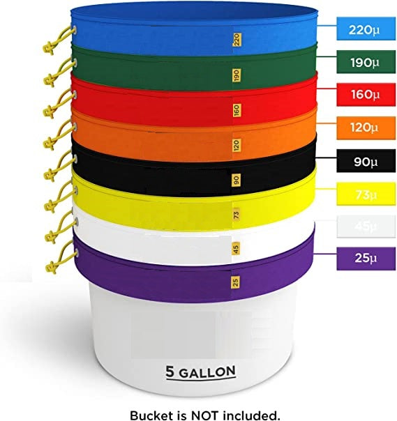 Ensemble de sacs d'extraction d'essence à base de plantes de 5 gallons avec 8 sacs