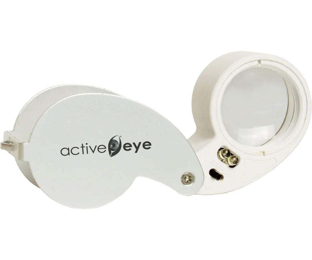 Microscope illuminated active eye 30x