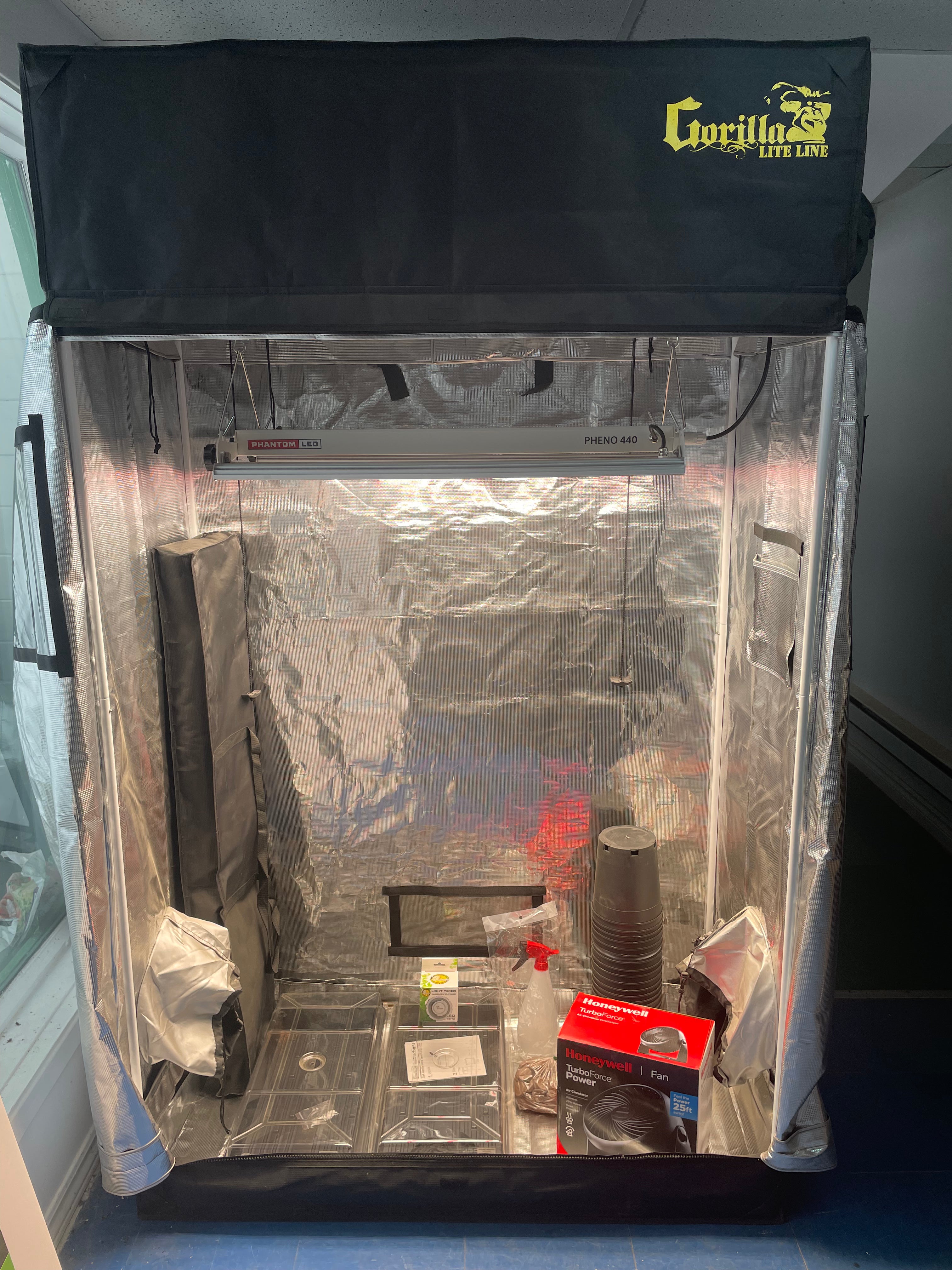 Kit tente de culture complet 2' x 4' x 6,7' croissance et floraison