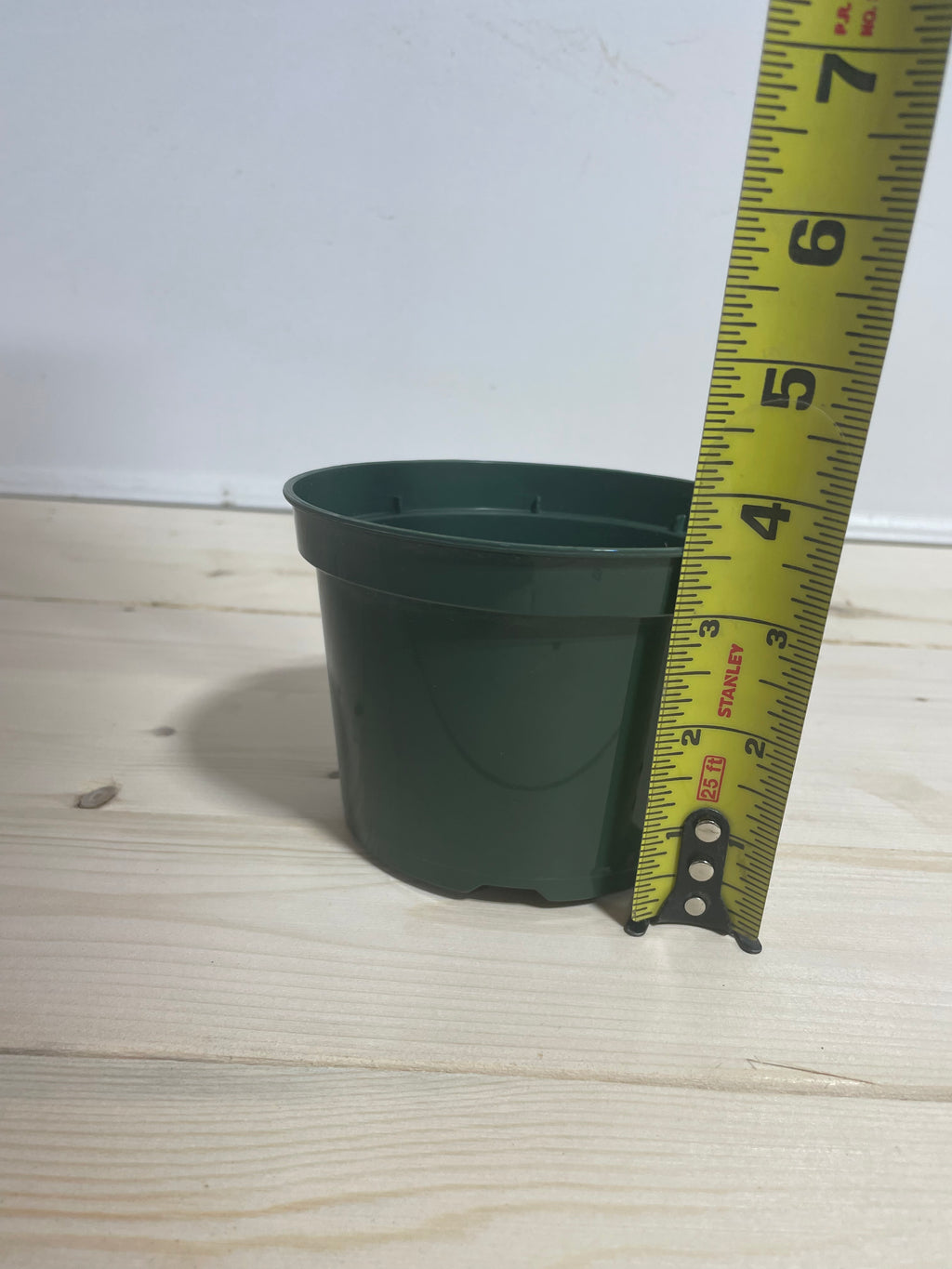 Pot en plastique vert 5''