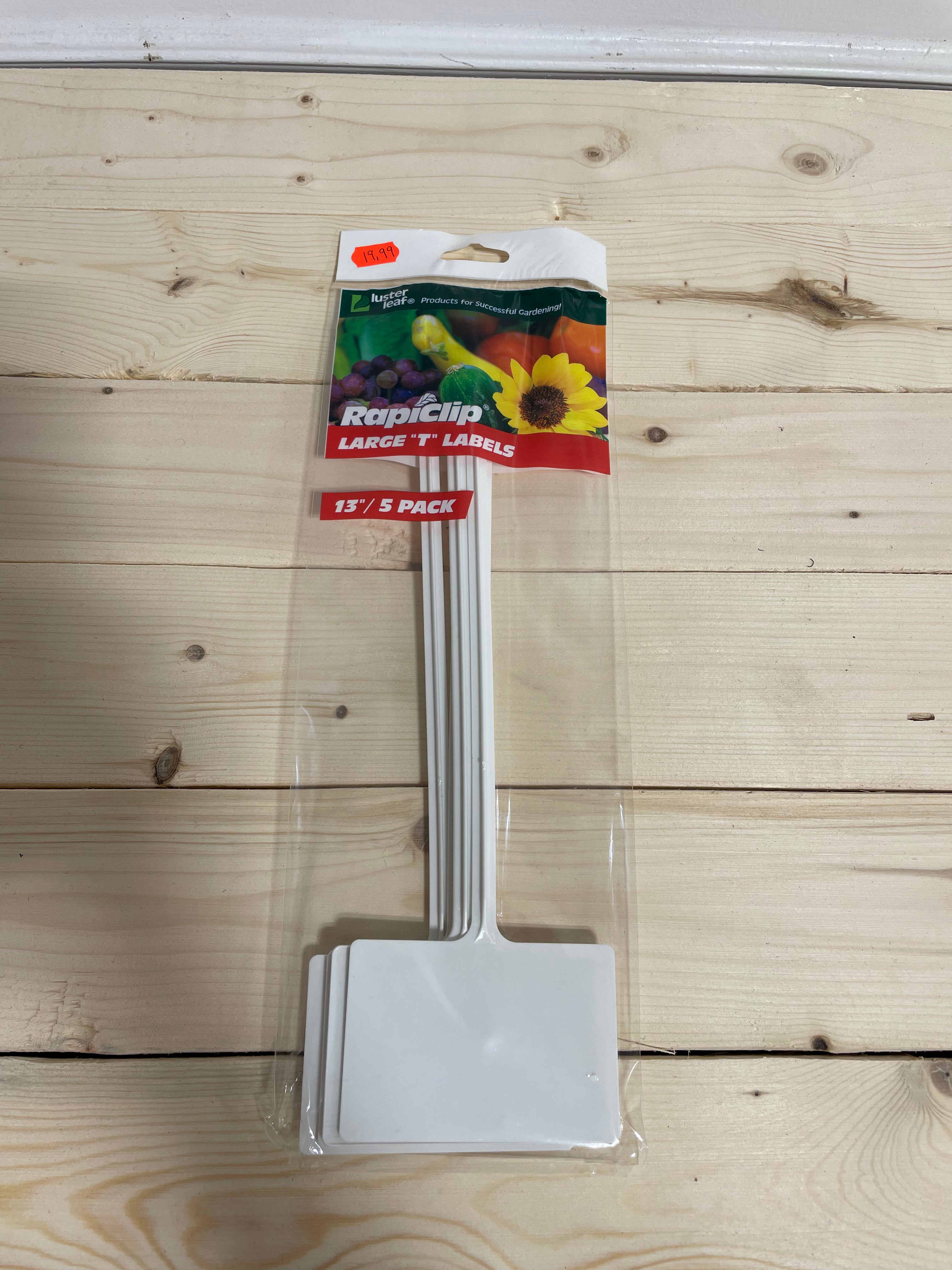 Étiquette 13’’ en T