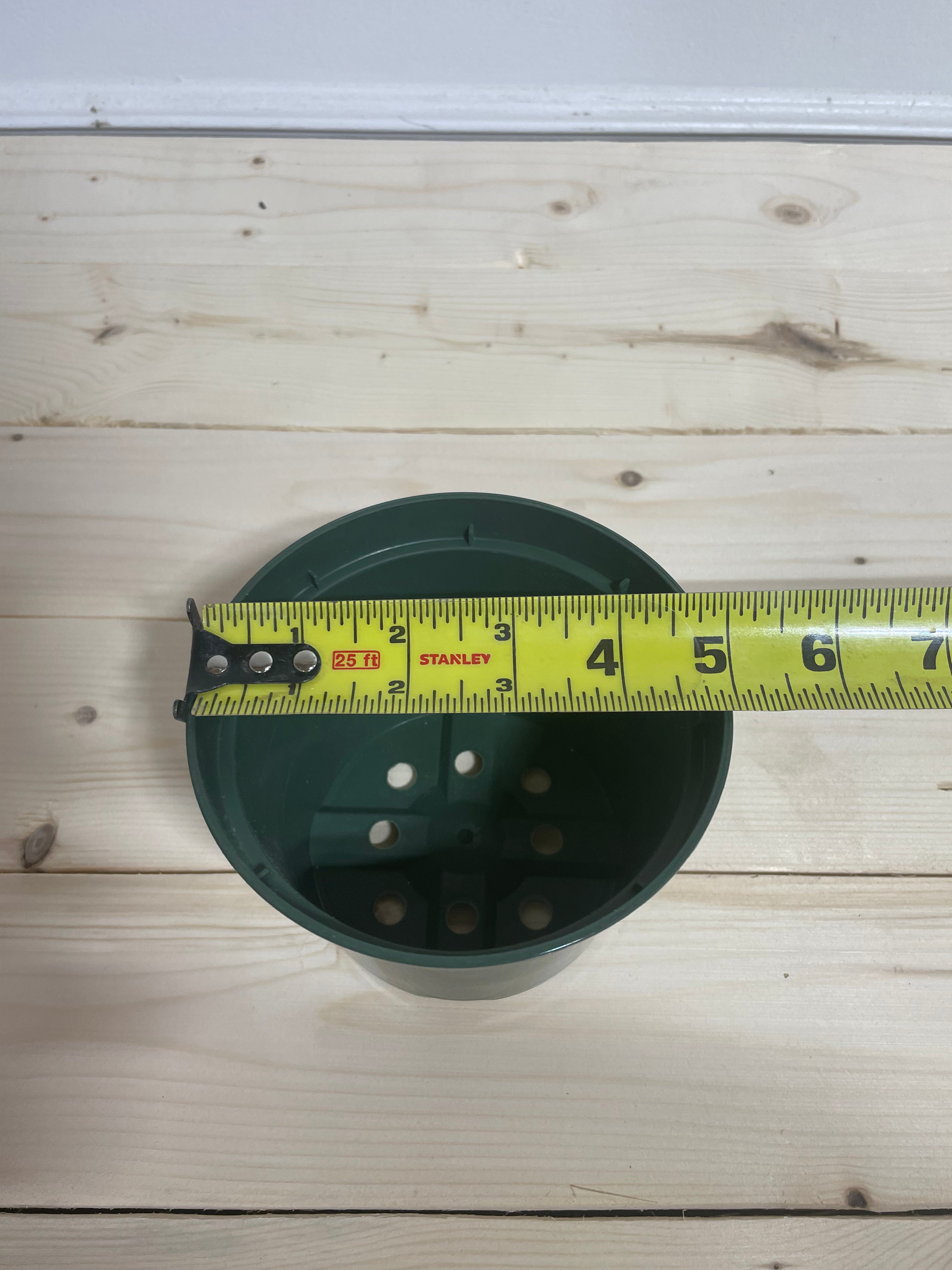 Pot en plastique vert 5''