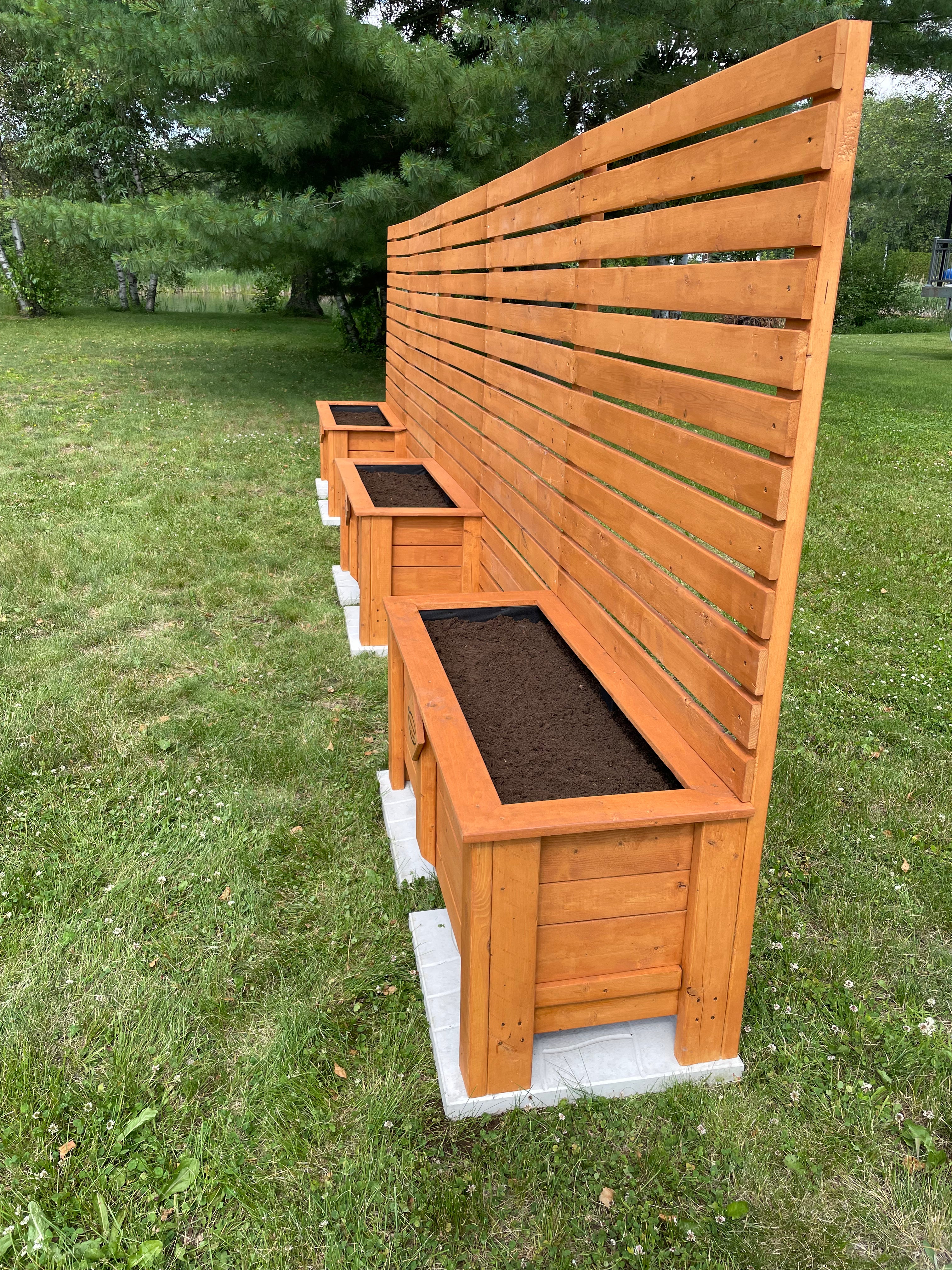 Clôture Rustique en Bac à jardin 20 pieds/ 240’’