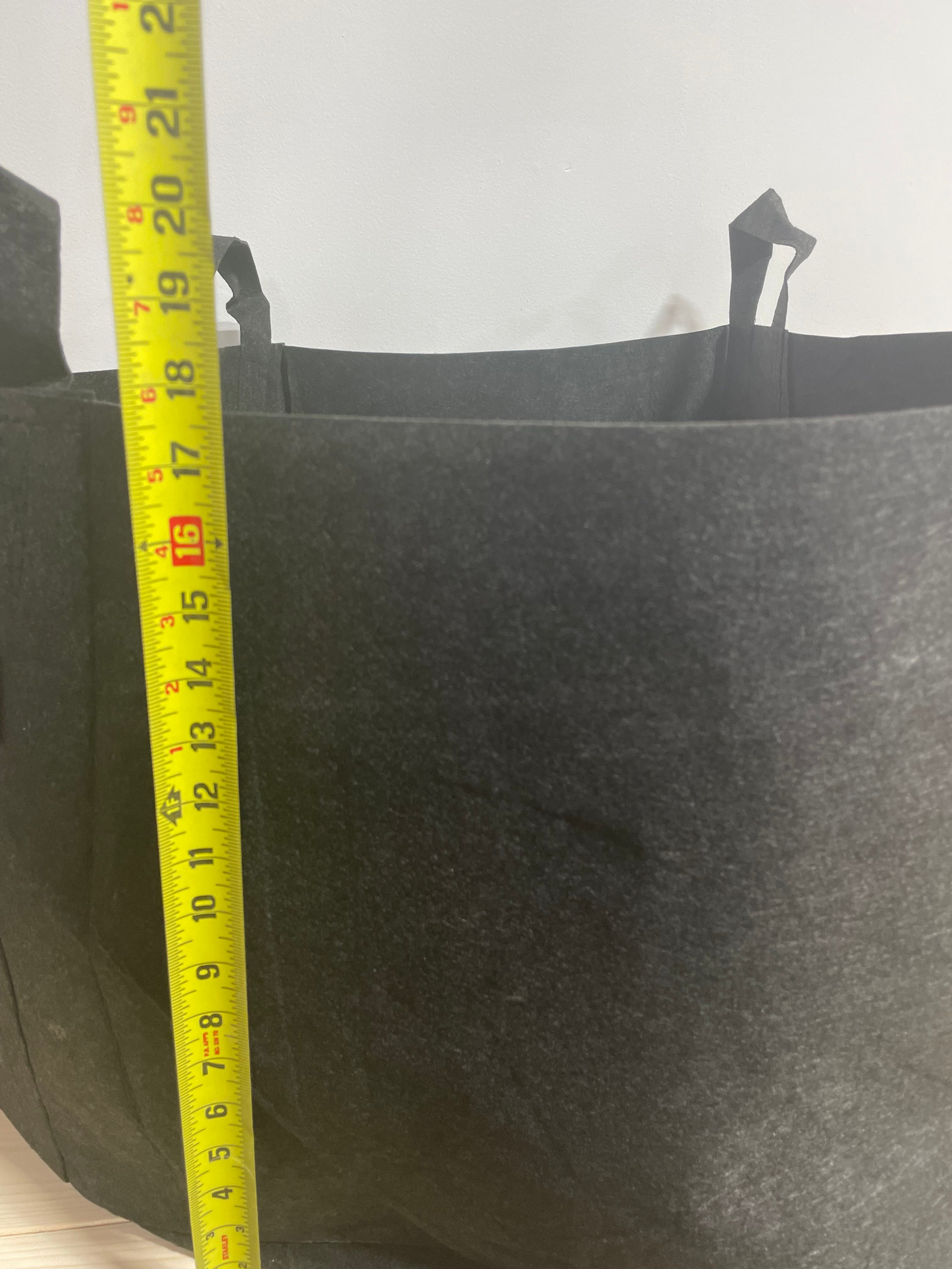 Pot en tissu recyclé 65 gallons / 246 Litres - Noir