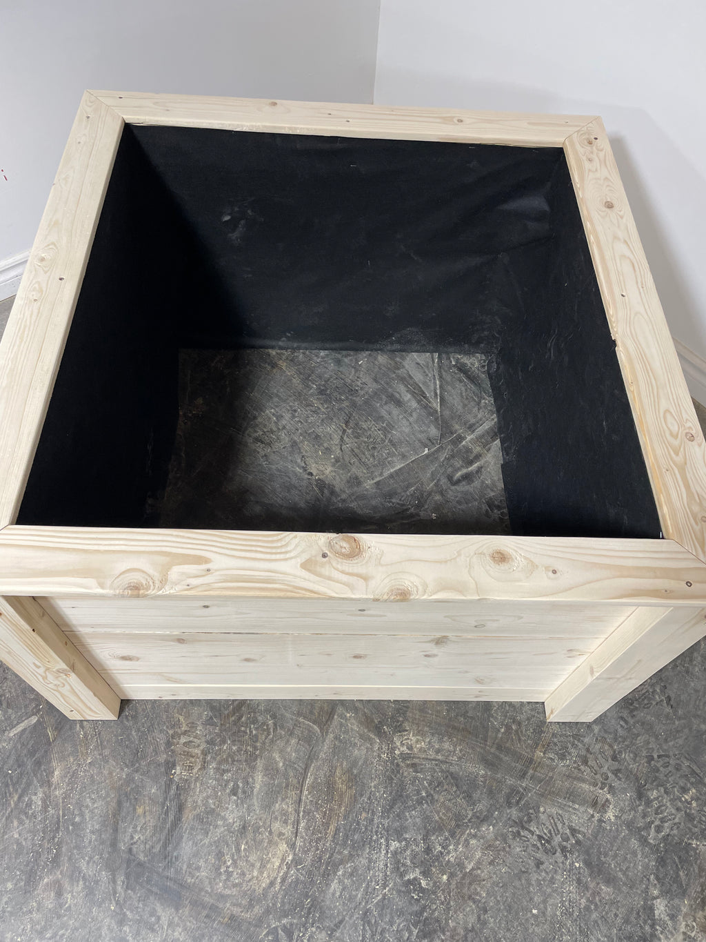 Bac au sol collection rustique (carré)