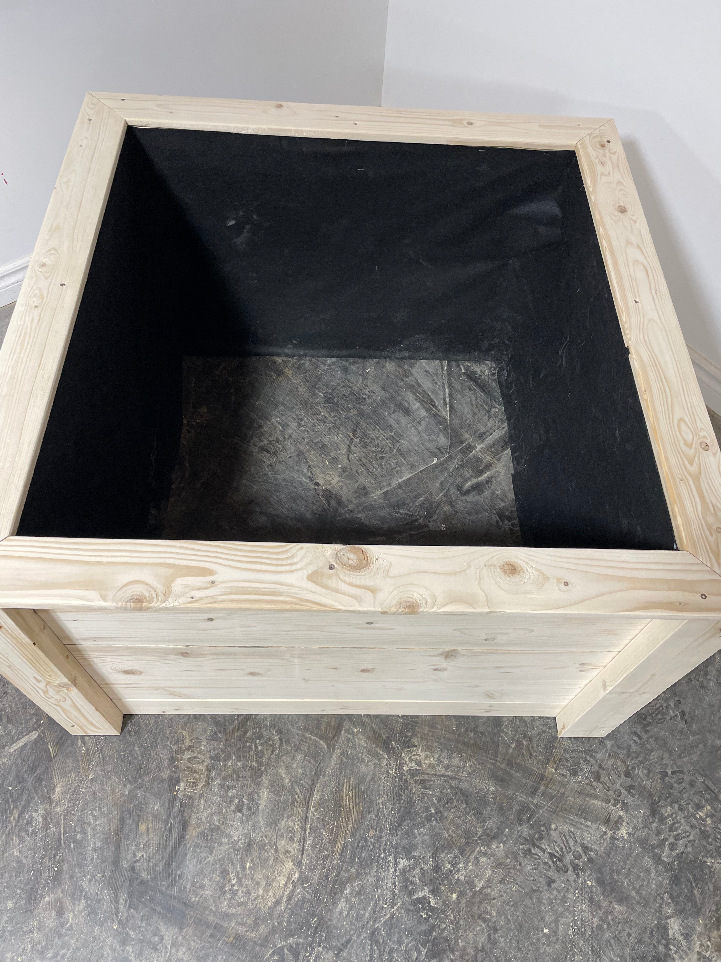 Bac au sol collection rustique (carré)