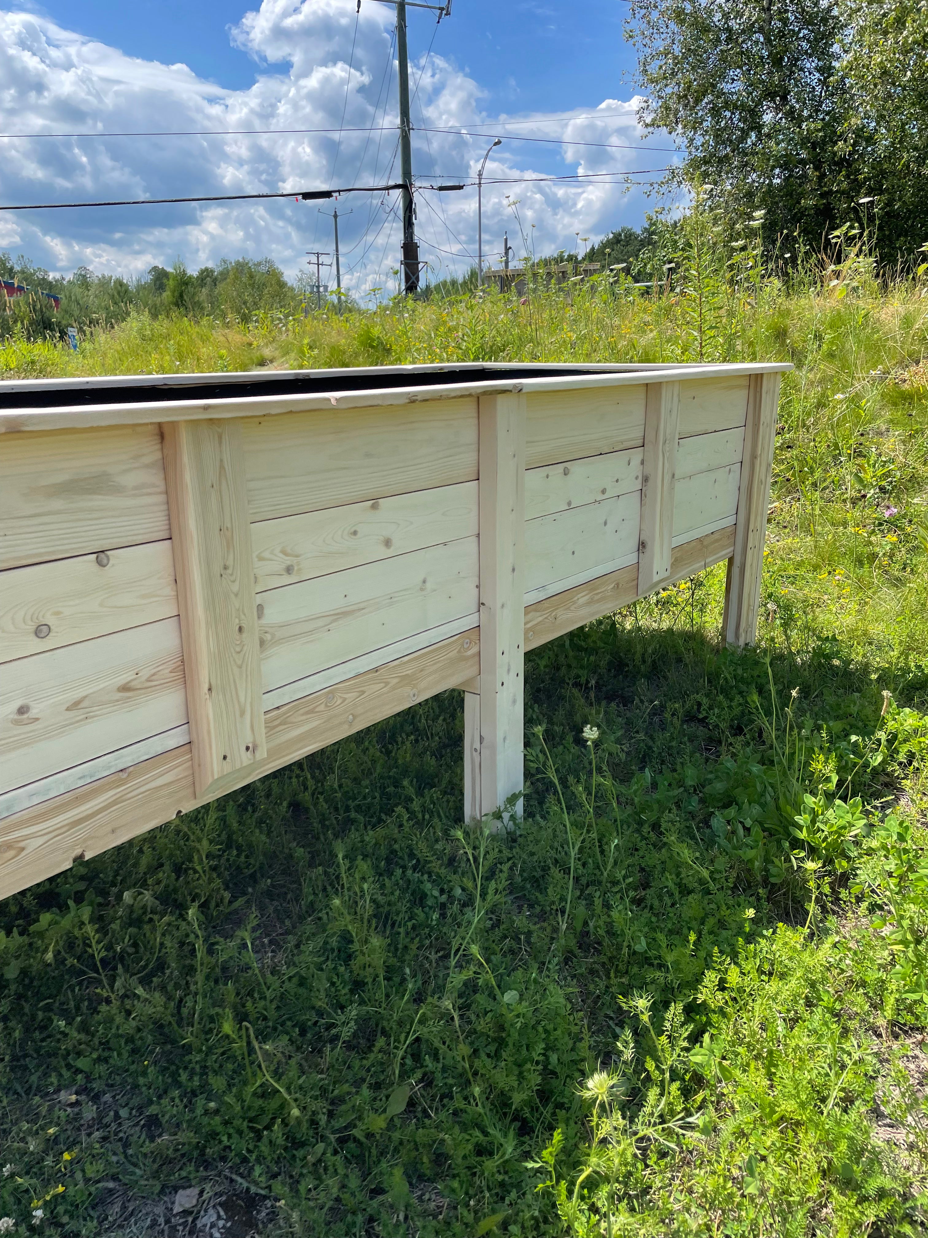 Bac à jardin collection rustique (très grand large)