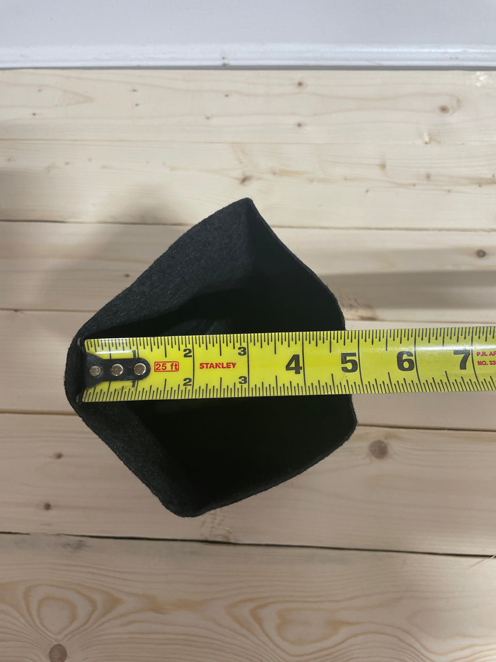 Pot en tissu recyclé 1 gallons / 3.8 Litres - Noir