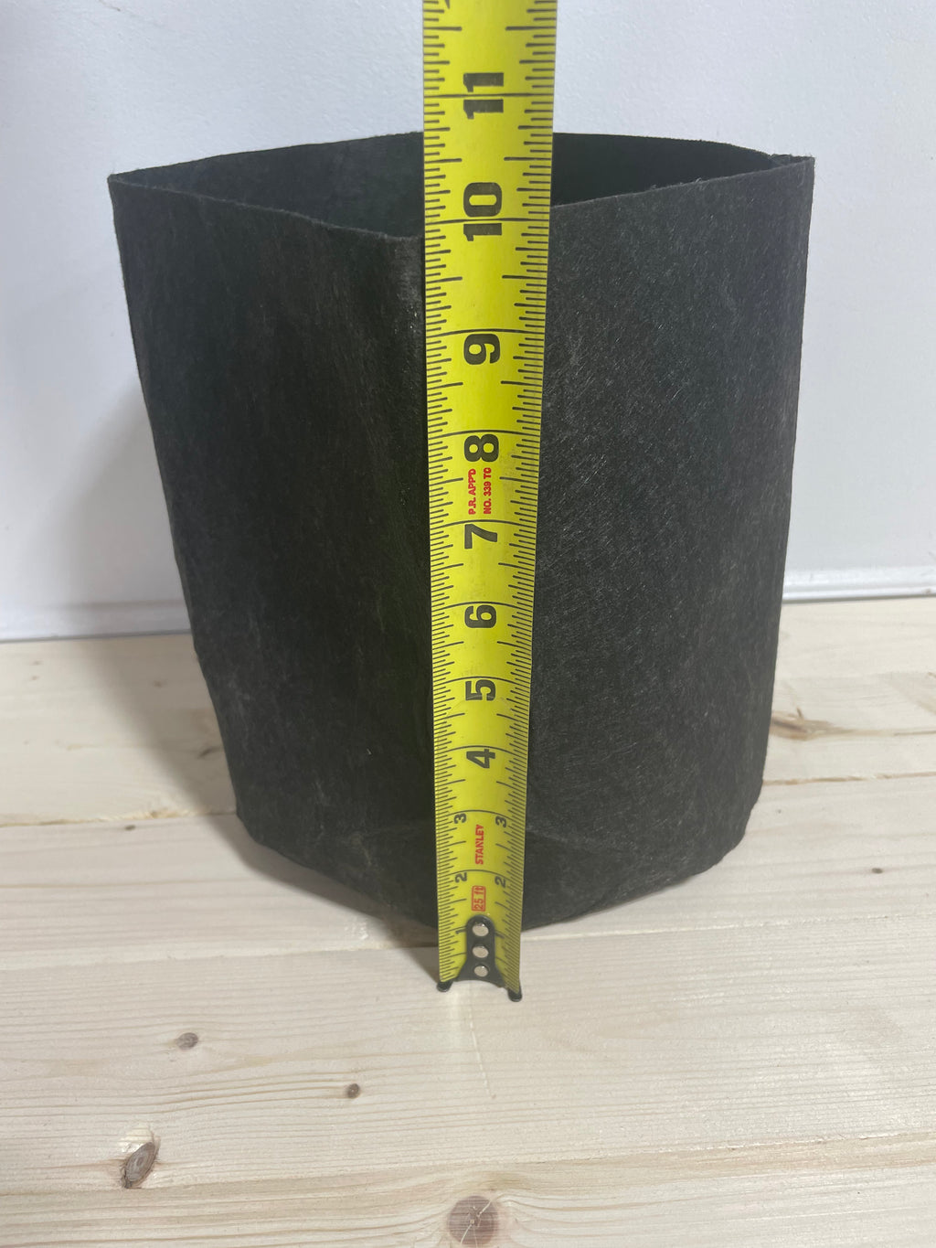 Pot en tissu recyclé 5 gallons / 16 Litres - Noir