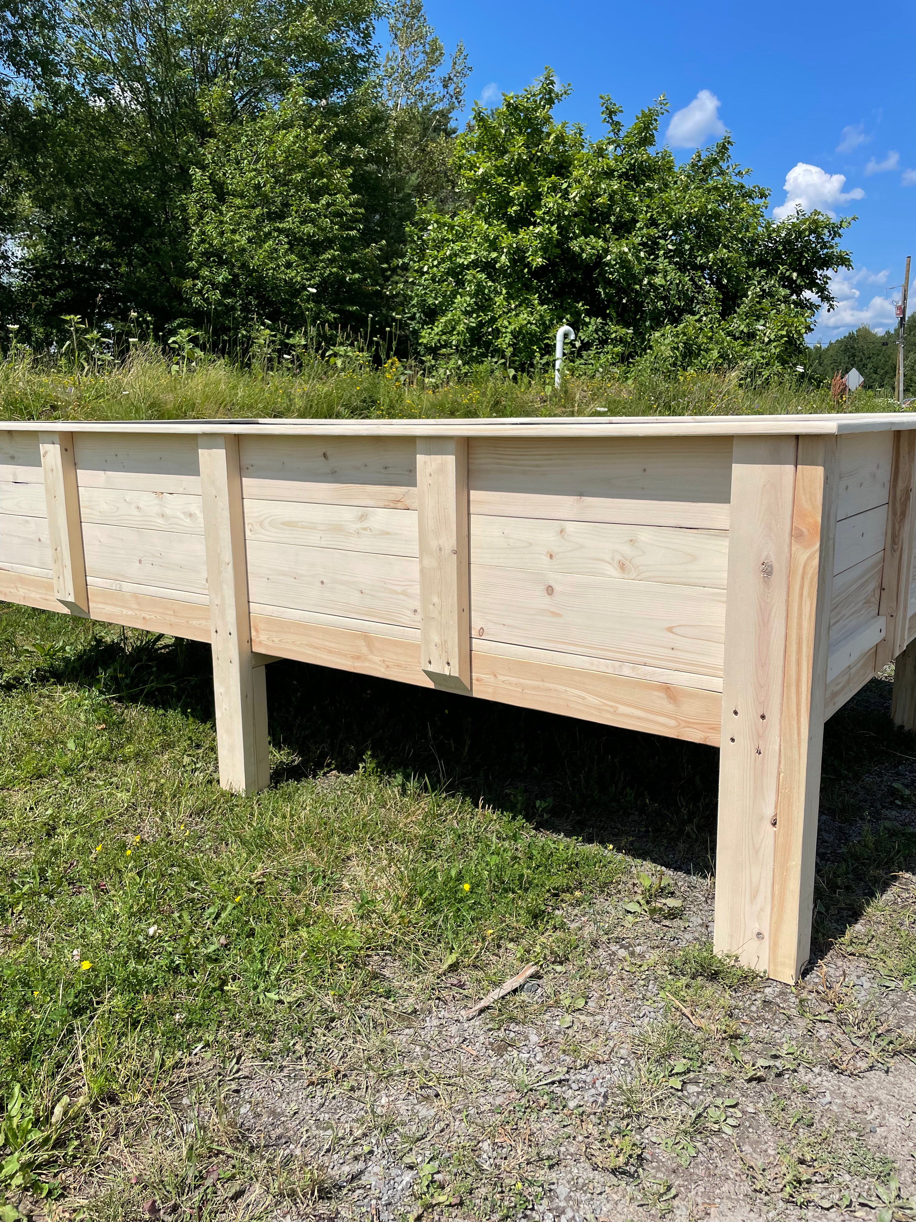 Bac à jardin collection rustique (très grand très large)