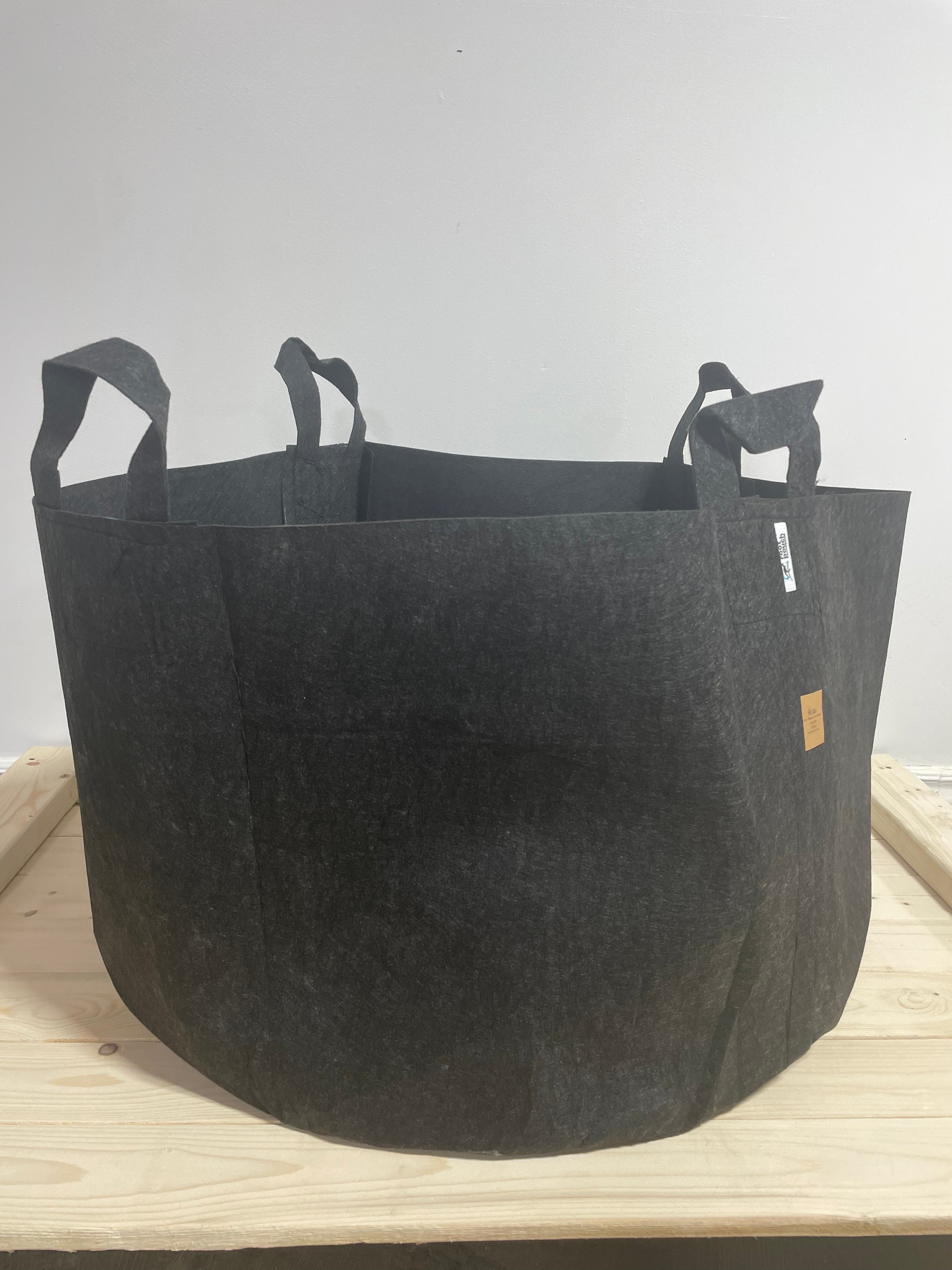 Pot en tissu recyclé 45 gallons / 170 Litres- Noir