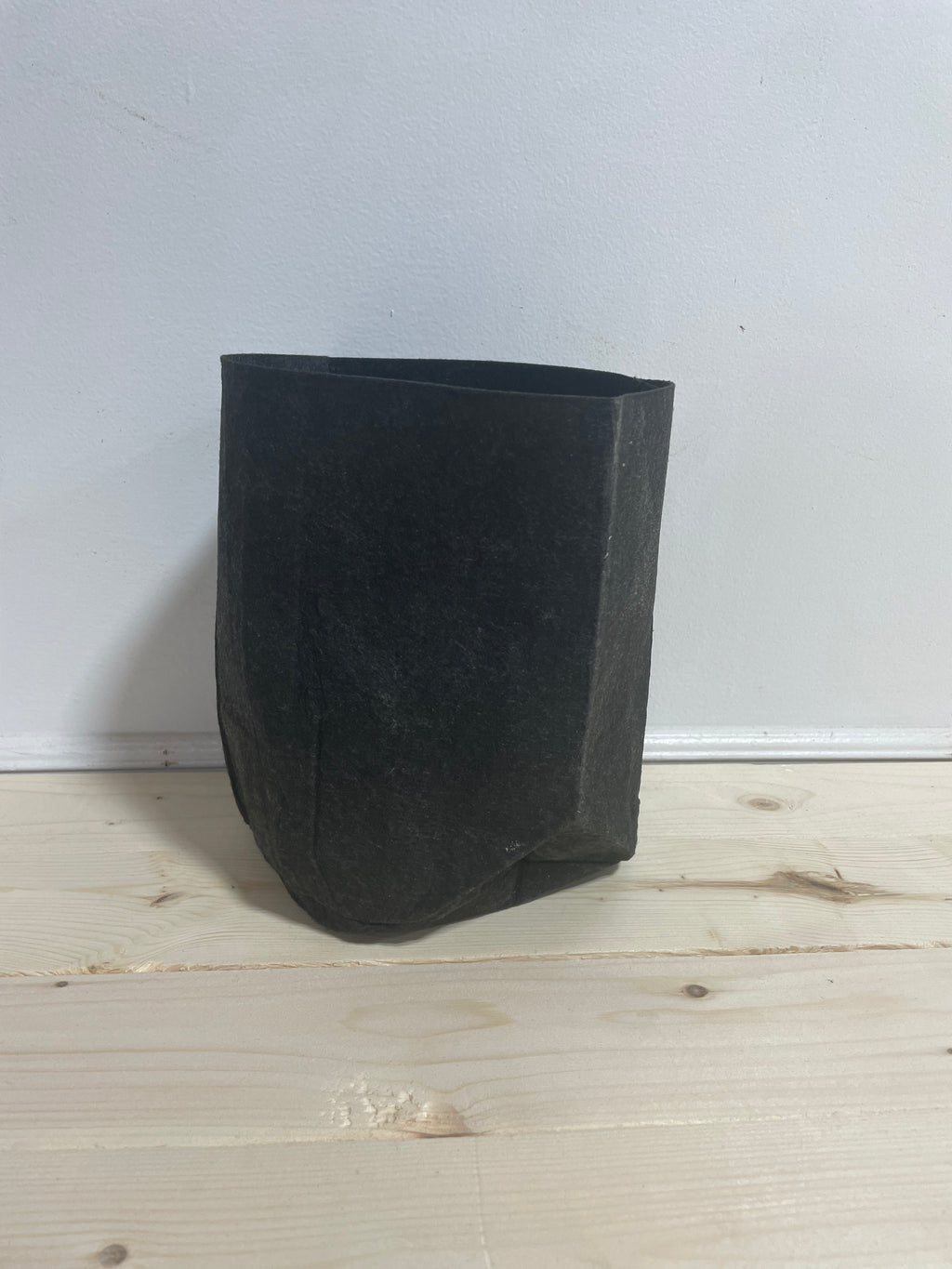 Pot en tissu recyclé 2 gallons / 8 Litres - Noir