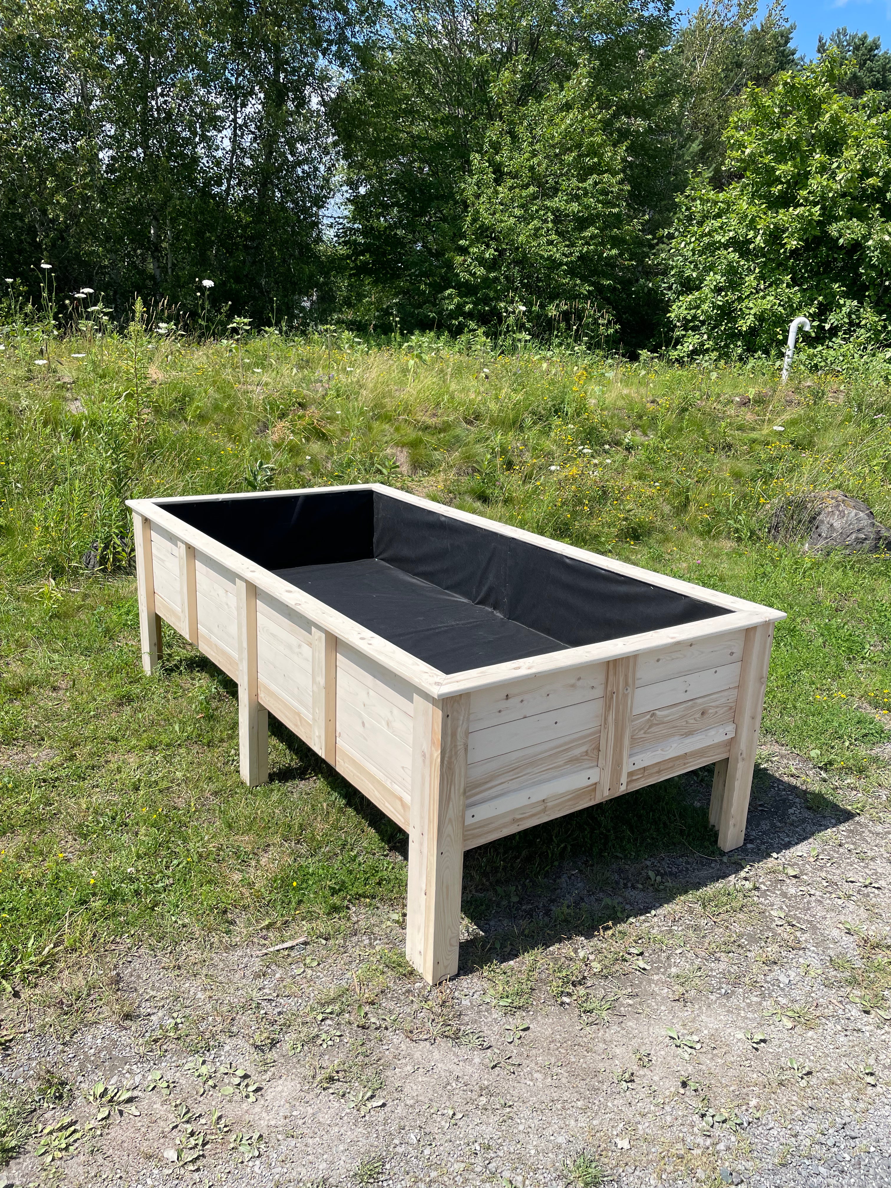 Bac à jardin collection rustique (très grand très large)