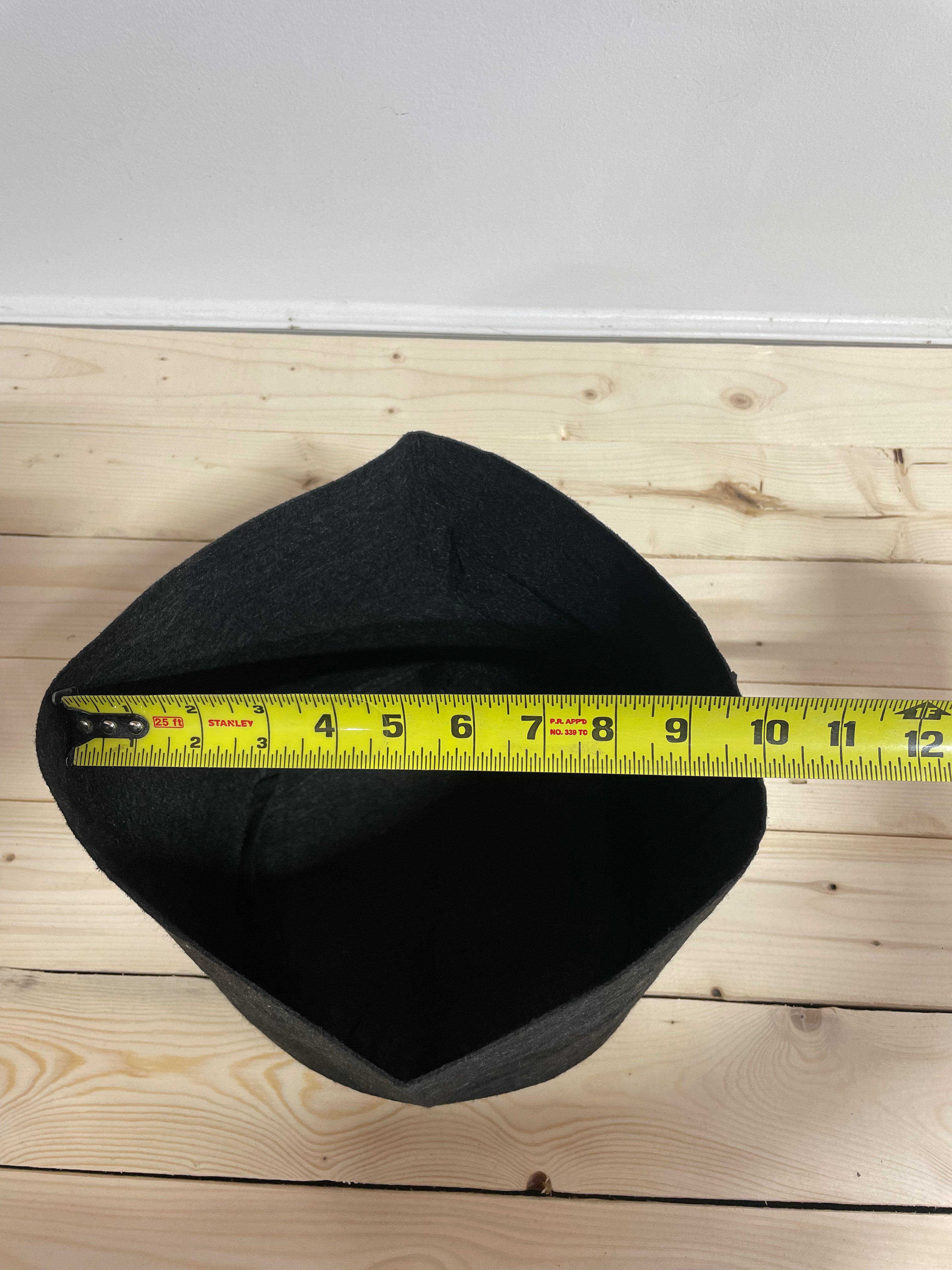 Pot en tissu recyclé 3 gallons / 12 Litres - Noir