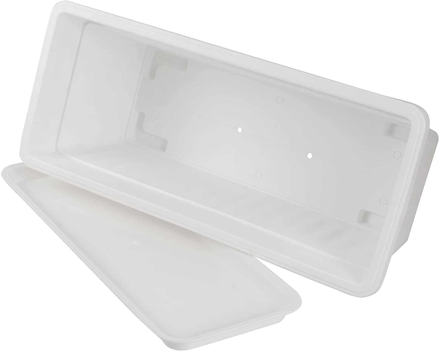 Pot à fleur rectangulaire en plastique 17''