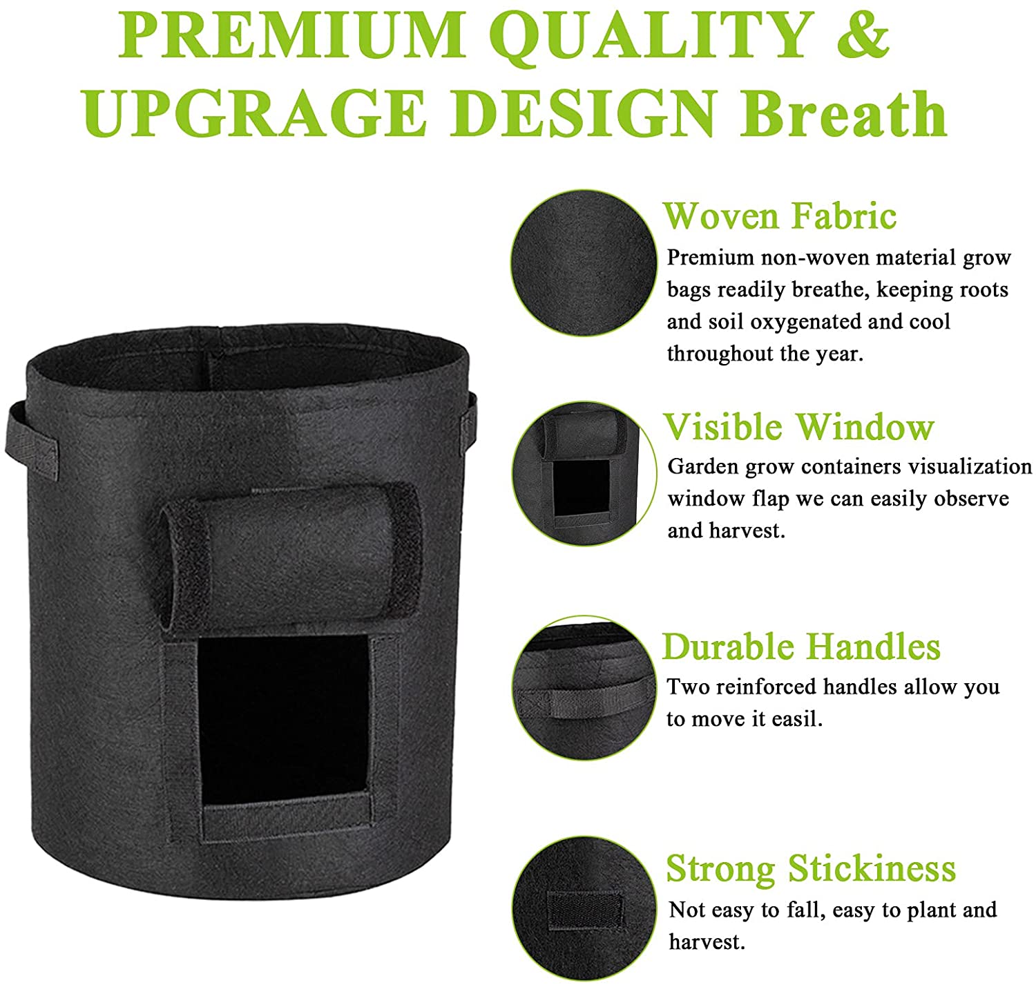 Sac à culture de patate 37 L  (choix de 3 couleurs)