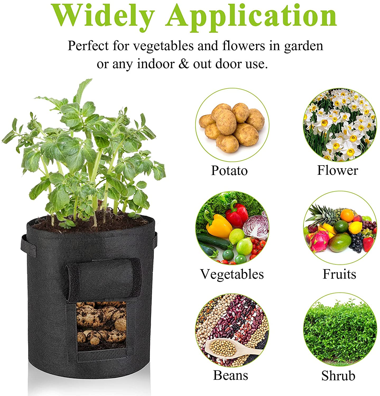 Sac à culture de patate 37 L  (choix de 3 couleurs)